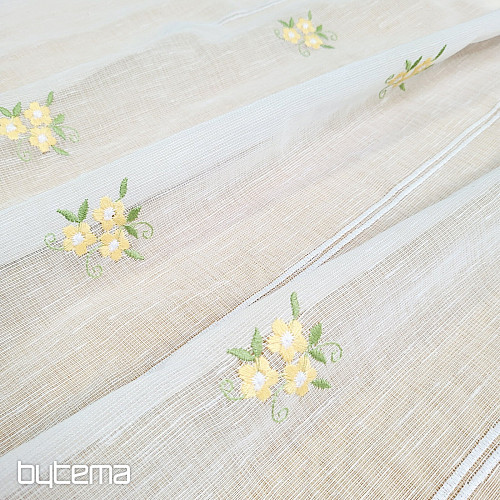 Zavjesa od vitraja ŽUTO CVIJEĆE