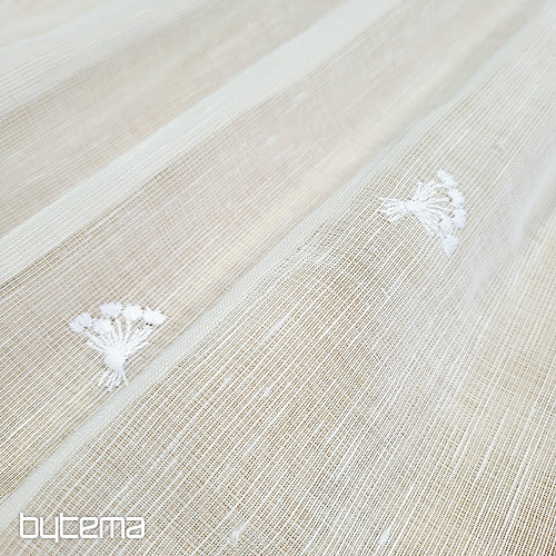 Vitrajna zavjesa TULIPANI MINI BIJELI