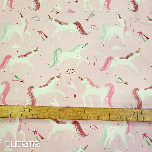 Pamučna tkanina ŠARENI JEDNOROZI