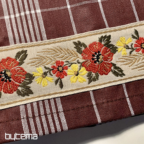 BAKINE SMEĐE KUHINJSKE KRPE S CVIJEĆEM