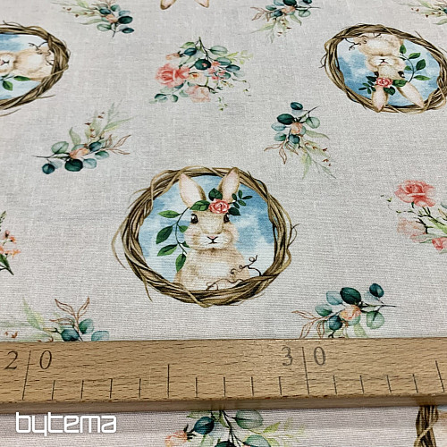 Dekorativna tkanina USKRSNI ZEKO s ružom