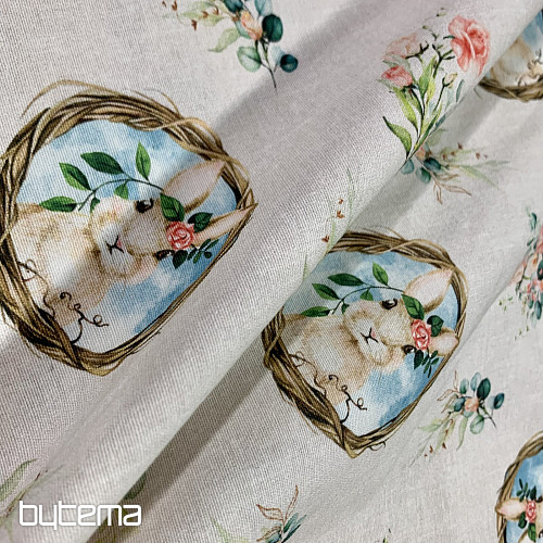 Dekorativna tkanina USKRSNI ZEKO s ružom