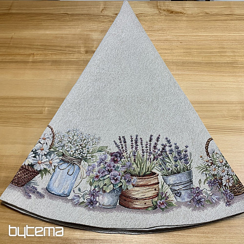 Okrugli tapiserijski stolnjak LJEPOTA U KOŠARICI