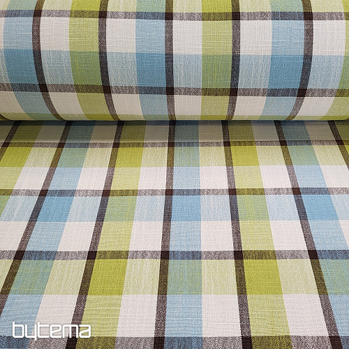 Dekorativna tkanina ATILA PLAVO ZELENA