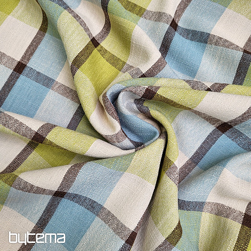 Dekorativna tkanina ATILA PLAVO ZELENA