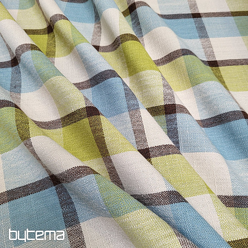 Dekorativna tkanina ATILA PLAVO ZELENA