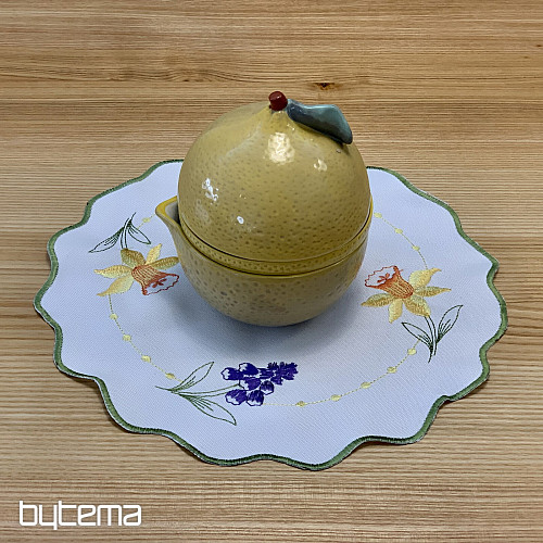 Vezeni stolnjak i šal NARCISSIS I SNJEŽNA KĆI