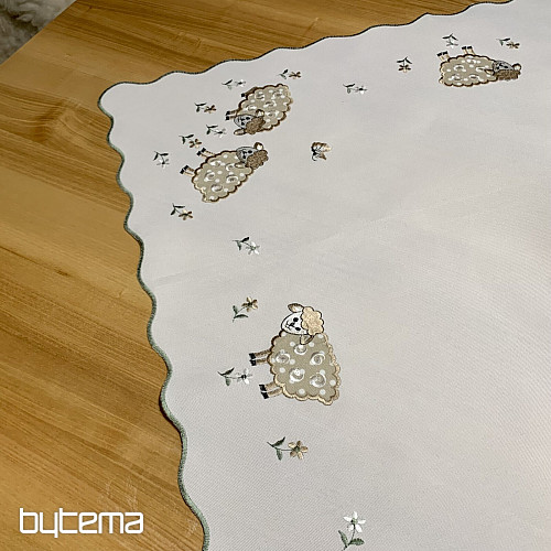 Vezeni stolnjak i šal USKRSNI JANJIĆI