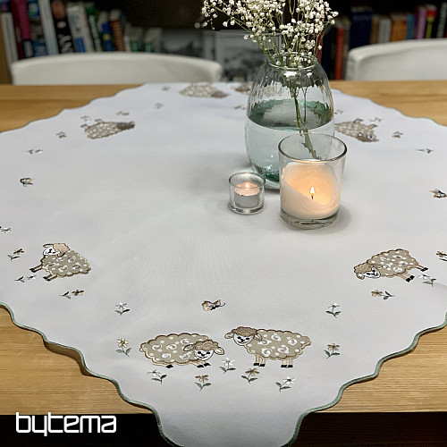 Vezeni stolnjak i šal USKRSNI JANJIĆI