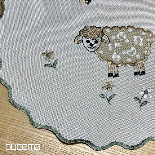 Vezeni stolnjak i šal USKRSNI JANJIĆI