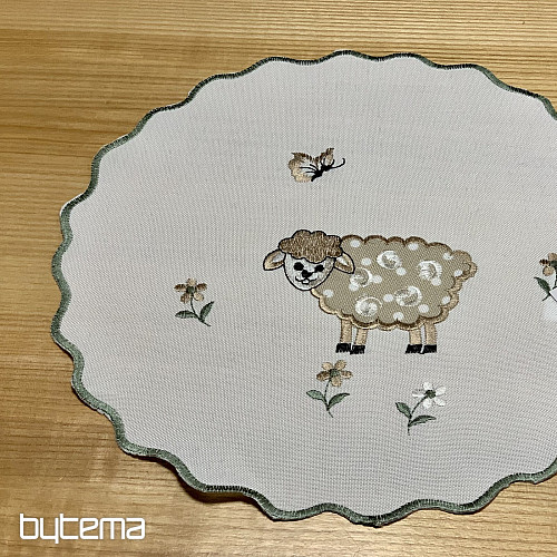 Vezeni stolnjak i šal USKRSNI JANJIĆI