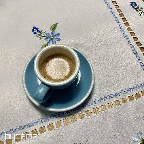 Vezeni stolnjak i šal ZABORAVLJENO CVIJEĆE