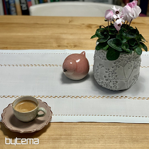 Stolnjak ČIPKA BIJELA RUŽA