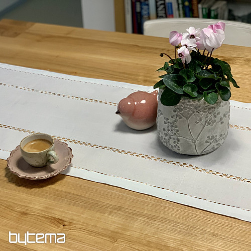 Stolnjak ČIPKA BIJELA RUŽA