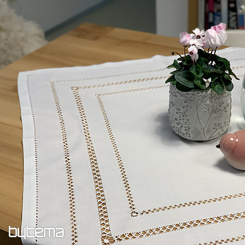 Stolnjak ČIPKA BIJELA RUŽA