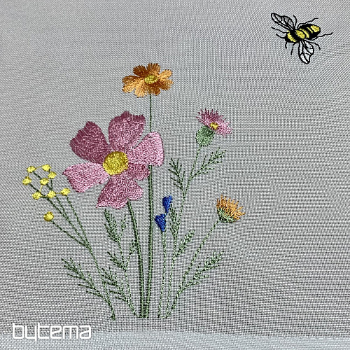 Vezeni stolnjak i šal Livada i pčele