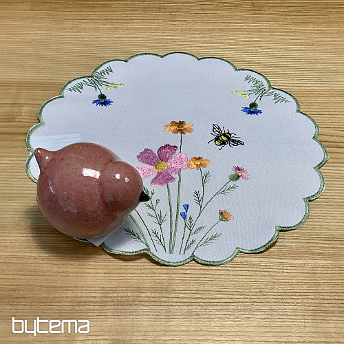 Vezeni stolnjak i šal Livada i pčele