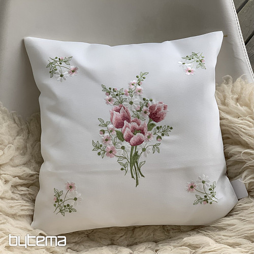 Vezeni ukrasni navlaka BUKET S TULIPANIMA