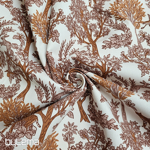 Pamučna tkanina CHEPART AND TREES