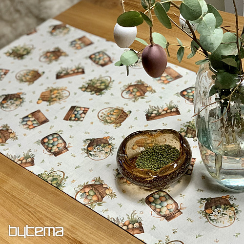 Uskrsni stolnjak i šal ŠARENA JAJA