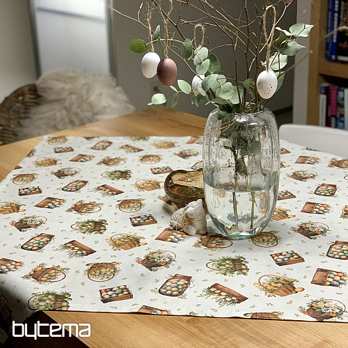 Uskrsni stolnjak i šal ŠARENA JAJA