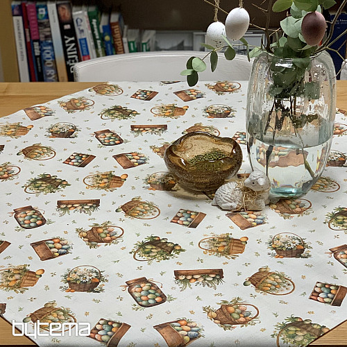 Uskrsni stolnjak i šal ŠARENA JAJA