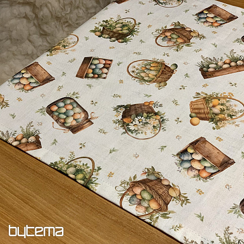 Uskrsni stolnjak i šal ŠARENA JAJA