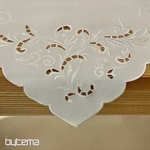 Stolnjak i šal BIJELI SAN vezeni