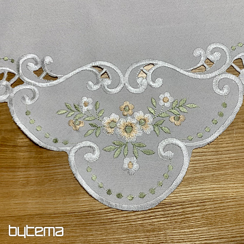 Stolnjak i šal CVIJEĆE marelice izvezeno