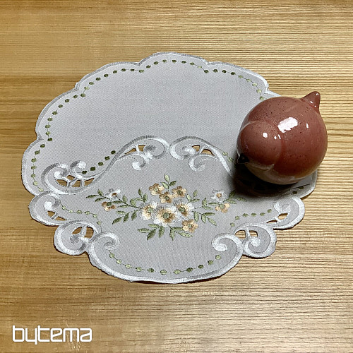 Stolnjak i šal CVIJEĆE marelice izvezeno