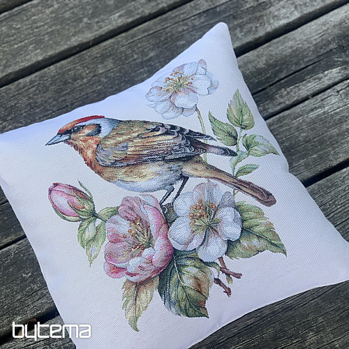 Tapiserijska jastučnica ČEŠLJUGAR NA JABUCI