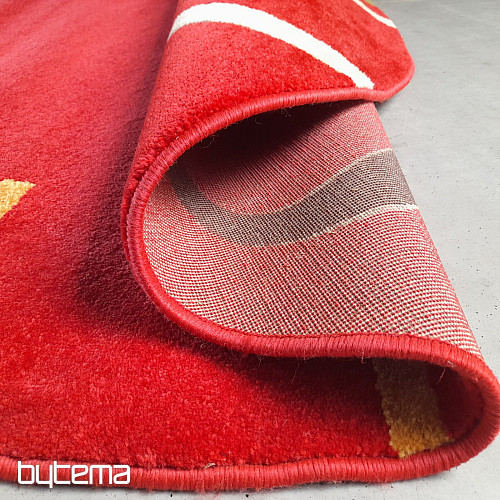 Okrugli tepih Figaro 200 x 200 cm crveni