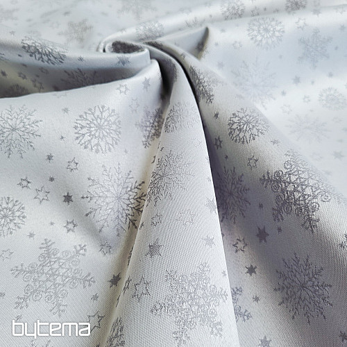 Dekorativna jednobojna tkanina FLAKES MIX GREY