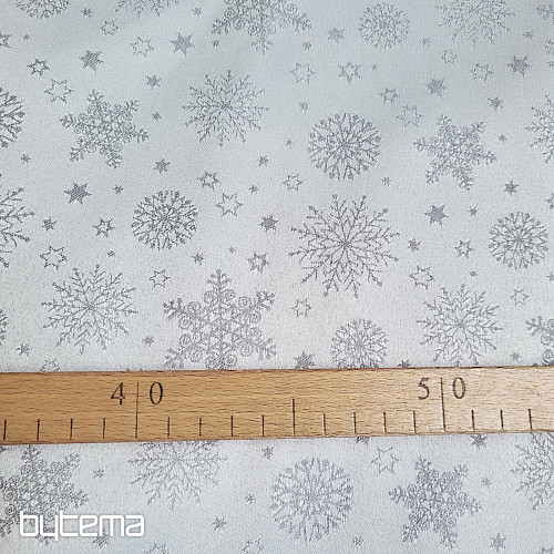 Dekorativna jednobojna tkanina FLAKES MIX GREY