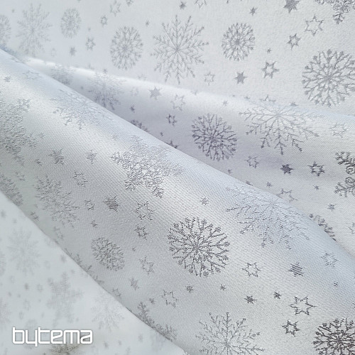 Dekorativna jednobojna tkanina FLAKES MIX GREY