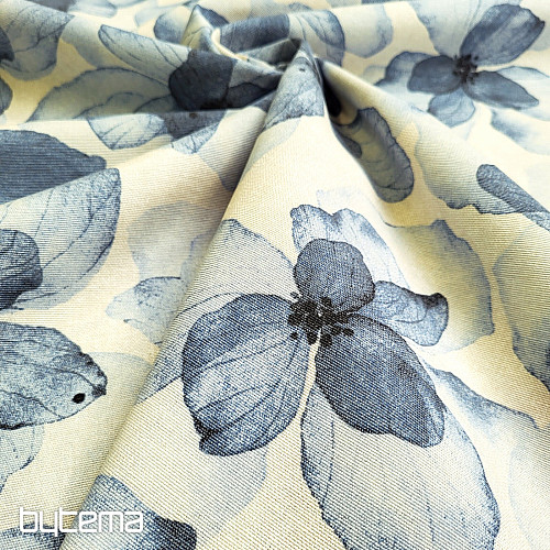 Dekorativna tkanina TUTUKI CVIJET PLAVA