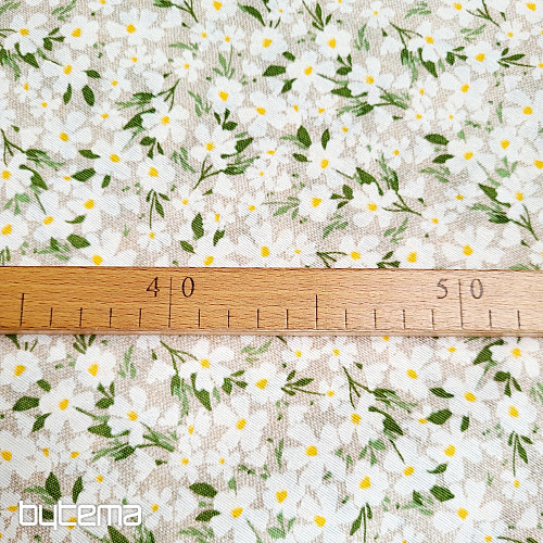 Dekorativna tkanina BIJELO CVIJEĆE