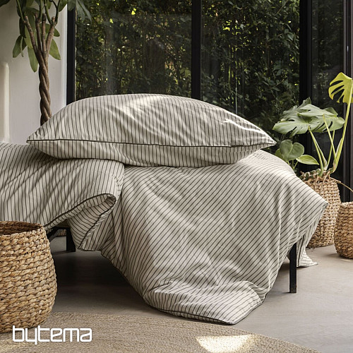 IRISETTE luksuzni pamučni saten TOKIO 8607-80 bež siva