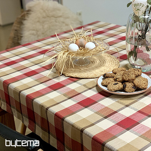 Stolnjak i šal ATILA CRVENI