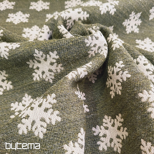 Luksuzna dekorativna tkanina FLAKES BROWN