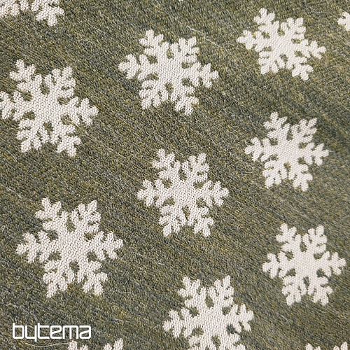 Luksuzna dekorativna tkanina FLAKES BROWN