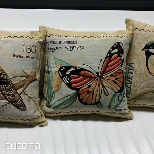 Ukrasna jastučnica POST STAMP PTICE