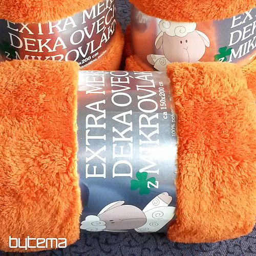 deka Sheep-sheep 150/200 tamnonarančasta / krem