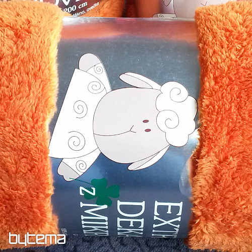 deka Sheep-sheep 150/200 tamnonarančasta / krem