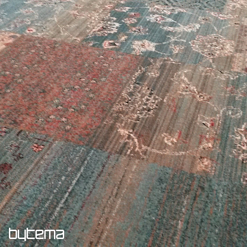 Luksuzni vuneni tepisi ROYAL PATCHWORK zeleni