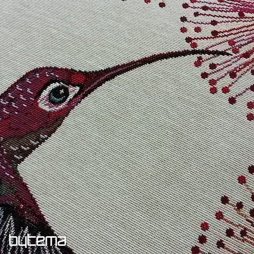 Navlaka za jastuk od goblena HUMMINGBIRD RED FLOWER