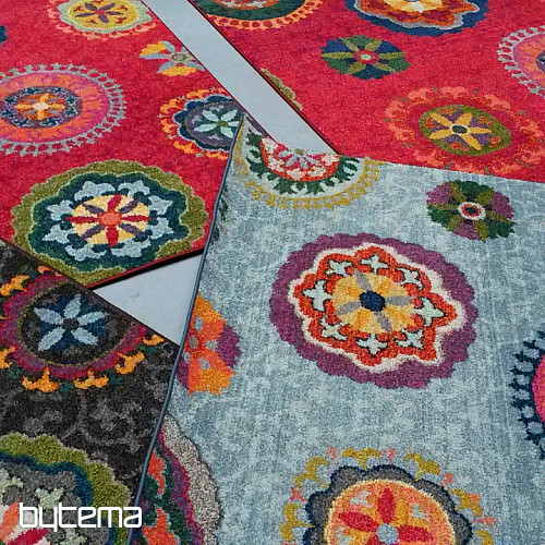 Komadni tepih MANDALA crveni