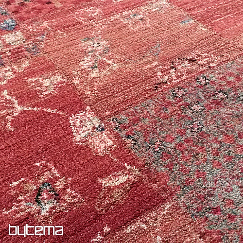 Luksuzna vunena trkačica ROYAL PATCHWORK crvena