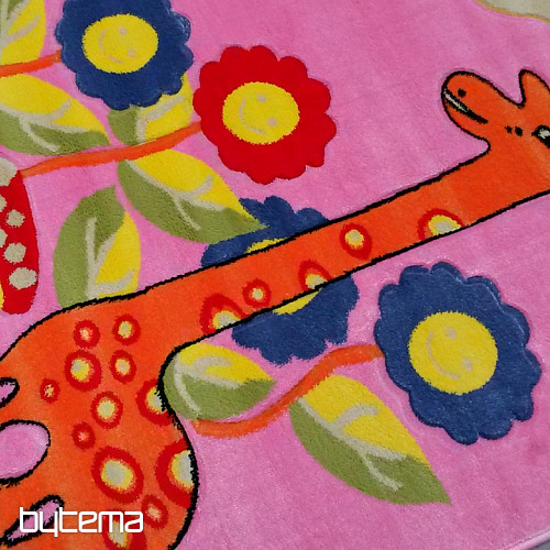 Dječji tepih KIDS GIRAFFE pink