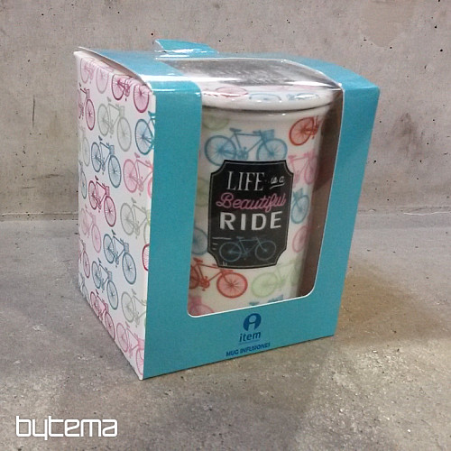 Šalica s poklopcem i cjedilom SUMMER RIDE 280ml